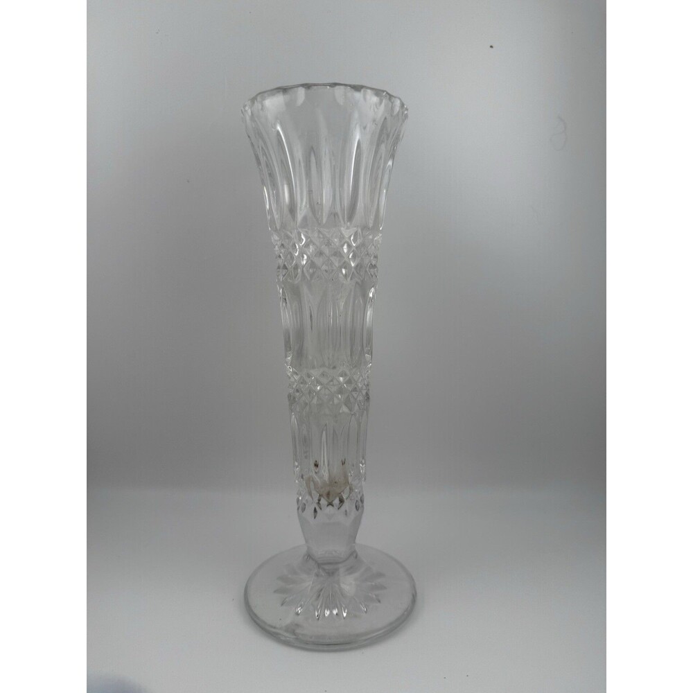 Genuine OTCO Lead Crystal Flower Bud Vase 8" Over 24% Pbo Made in West Germany